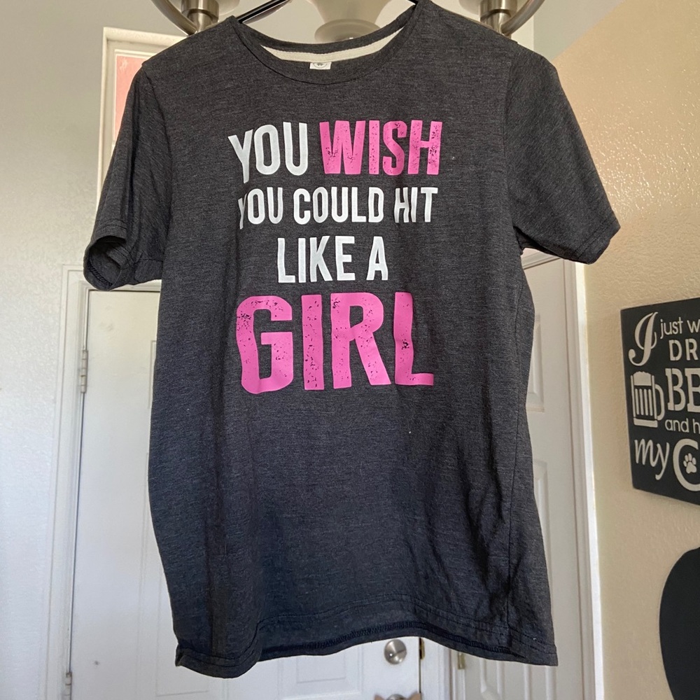 Girls XL softball shirt